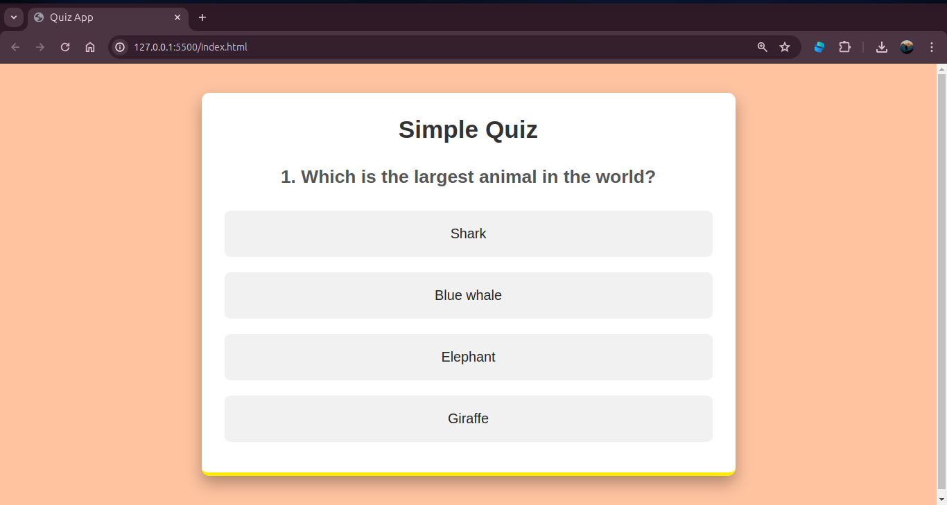 Simple Quiz  